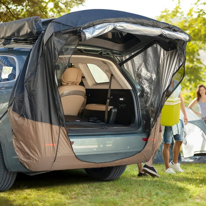 ELTPOWER Black Car Travel Tent Awning Small Car
