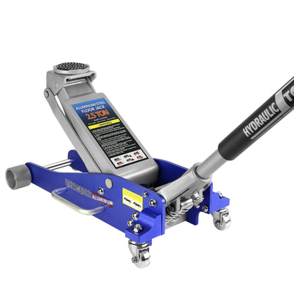 ELTPOWER Hydraulic Low Profile Aluminum and Steel Racing Floor Jack with Dual Piston Quick Lift Pump 2.5 Ton