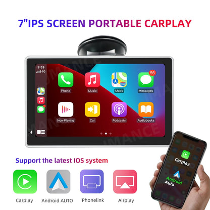 ELTPOWER Portable 7"IPS Car Radio Wireless Apple Carplay/Android Auto Am/Rds Touch Screen