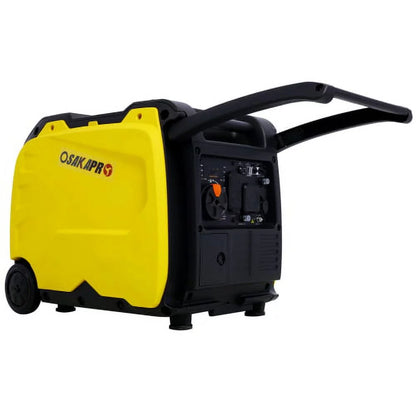 ELTPOWER Super quiet Inverter Generator 4500w portable generator electric start foldable handle with wheel 212cc Yellow