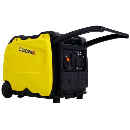 ELTPOWER Super quiet Inverter Generator 4500w portable generator electric start foldable handle with wheel 212cc Yellow