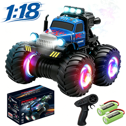 HNH 1:18 RC Car Monster Trucks for Boys, Off Road Remote Control Car, RC Crawler Gift for Kids 6-12 Years-Blue
