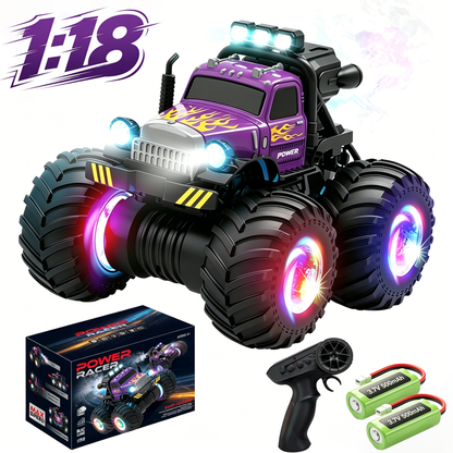 HNH 1:18 RC Car Monster Trucks for Boys, Off Road Remote Control Car, RC Crawler Gift for Kids 6-12 Years-Purple