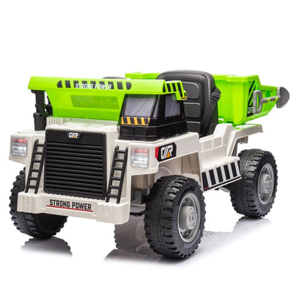 HNH 12V Electric Car for Kids,12V Dump Truck with Electric Dump Bed,kids' electric vehicles with Remote Control,Electric Dump Bed