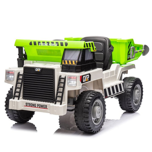 HNH 12V Electric Car for Kids,12V Dump Truck with Electric Dump Bed,kids' electric vehicles with Remote Control,Electric Dump Bed
