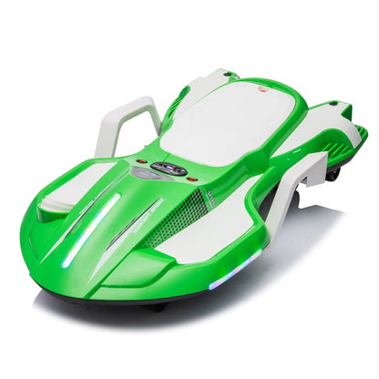 HNH 24V Ride on Toy for Big Kids, Ride on Drift Car with Helmet, Knee Pads,Elbow Pads,Tail light, Spray，6.9 Mph