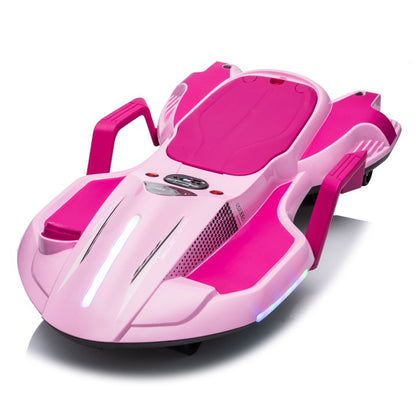 HNH 24V Ride on Toy for Big Kids, Ride on Drift Car with Helmet, Knee Pads,Elbow Pads,Tail light, Spray，6.9 Mph