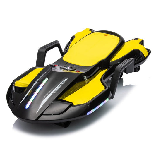 HNH 24V Ride on Toy for Big Kids, Ride on Drift Car with Helmet, Knee Pads,Elbow Pads,Tail light, Spray，6.9 Mph
