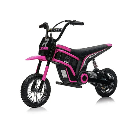 HNH 24v Ride on Motorcycles for Kids 350W Motocross Bike for Boys Age for 6-12, 14Mph, 2 Speeds, Hand-Operated Dual Brakes, Twist Grip Throttle