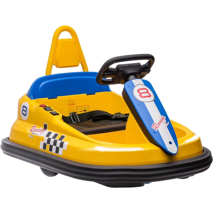 HNH 6V Bumper Car for Toddlers with Remote Control, Ride on Electric Go Kart for Kids, Electric Ride on Toys for Kids, Music Play, Lights