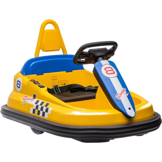 HNH 6V Bumper Car for Toddlers with Remote Control, Ride on Electric Go Kart for Kids, Electric Ride on Toys for Kids, Music Play, Lights