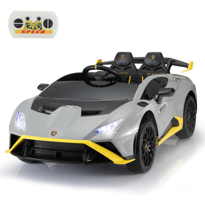 HNH Lamborghini Ride on Car for Kids, 24V Ride on Toys with Parental Remote Battery Powered Electric Car for Kids Ages 3-8 Kid Car to Drive Max 100lbs for Toddlers