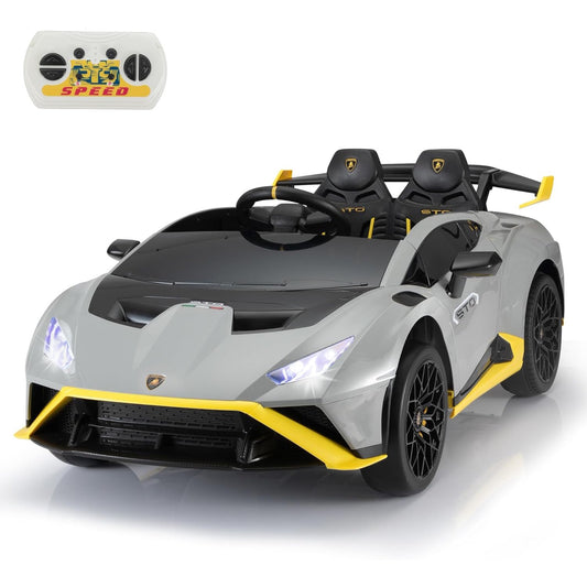 HNH Lamborghini Ride on Car for Kids, 24V Ride on Toys with Parental Remote Battery Powered Electric Car for Kids Ages 3-8 Kid Car to Drive Max 100lbs for Toddlers