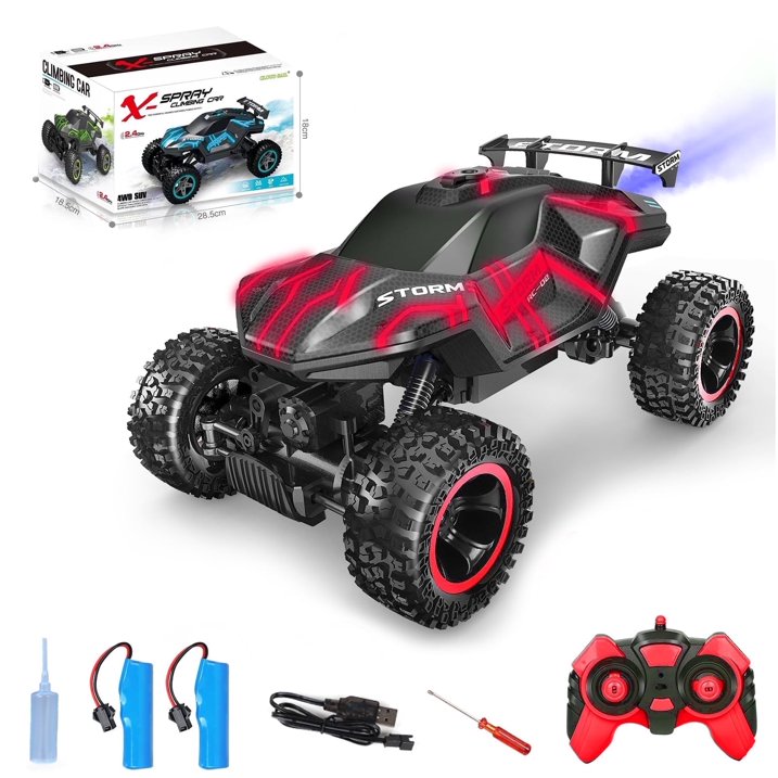 HNH RC Car for Kids, Monster Truck Remote Control Cars 60 Min Play, 4WD Off-Road RC Car Gifts for Boys/Girls Ages 6+