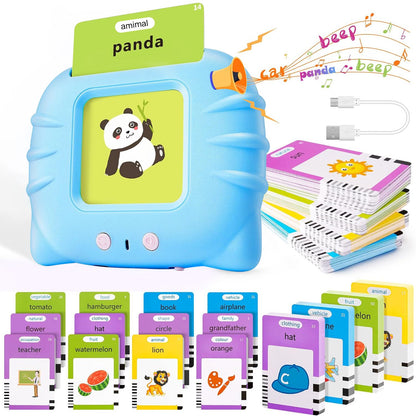HNH Talking Flash Cards for Kids, Toddler Learing Toys for 2 3 4 5 Year Old Boys and Girls,Preschool Montessori Kids Toy for Birthday Gifts