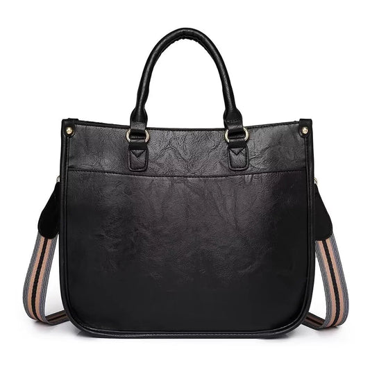 HONGLONG Leather Tote Bag for Women, Vintage Hobo Western Crossbody Shoulder Bag Women Purses Handbags Black