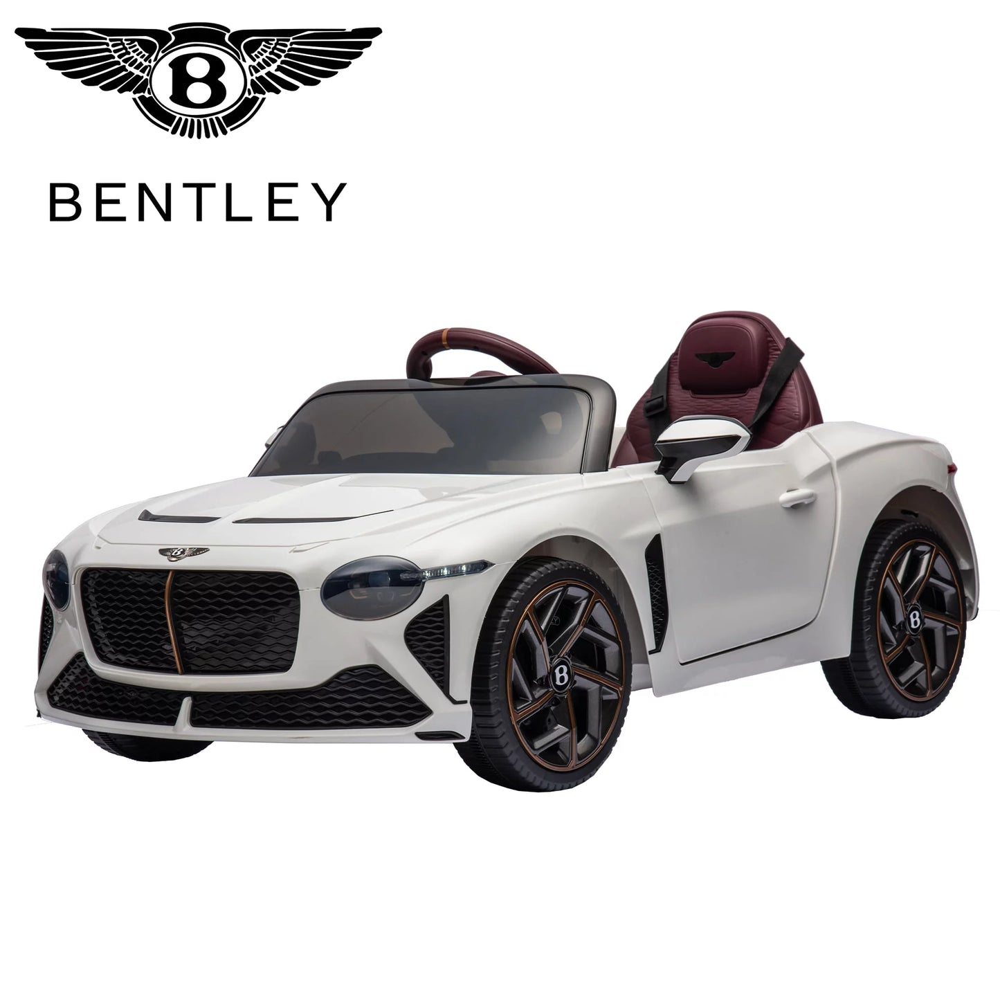 Licensed Bentley Mulsanne 12 V Kids Electric Ride on Cars Battery Powered Sports Car Toy, Parents Control