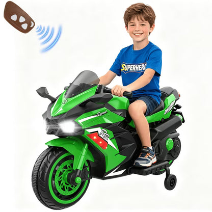 ProToys Motorcycle for Kids 3-5,Battery Ride on Toy,12V Kids Motorcycle with Remote Control