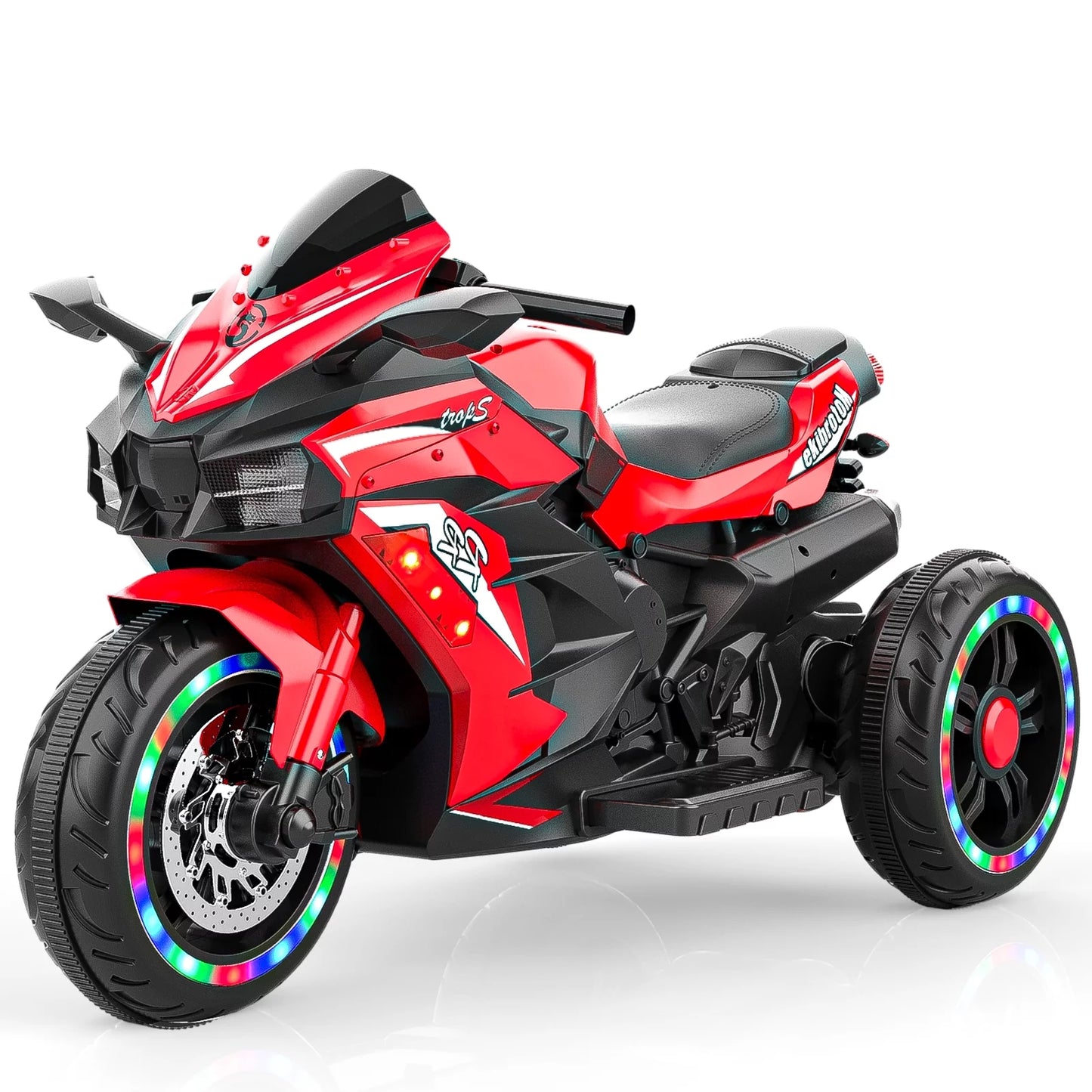 Ride on Toys 12v Electric Battery Powered Ride on Motorcycle for Kids with 3 Wheels
