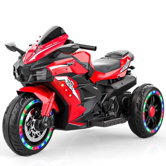 Ride on Toys 12v Electric Battery Powered Ride on Motorcycle for Kids with 3 Wheels