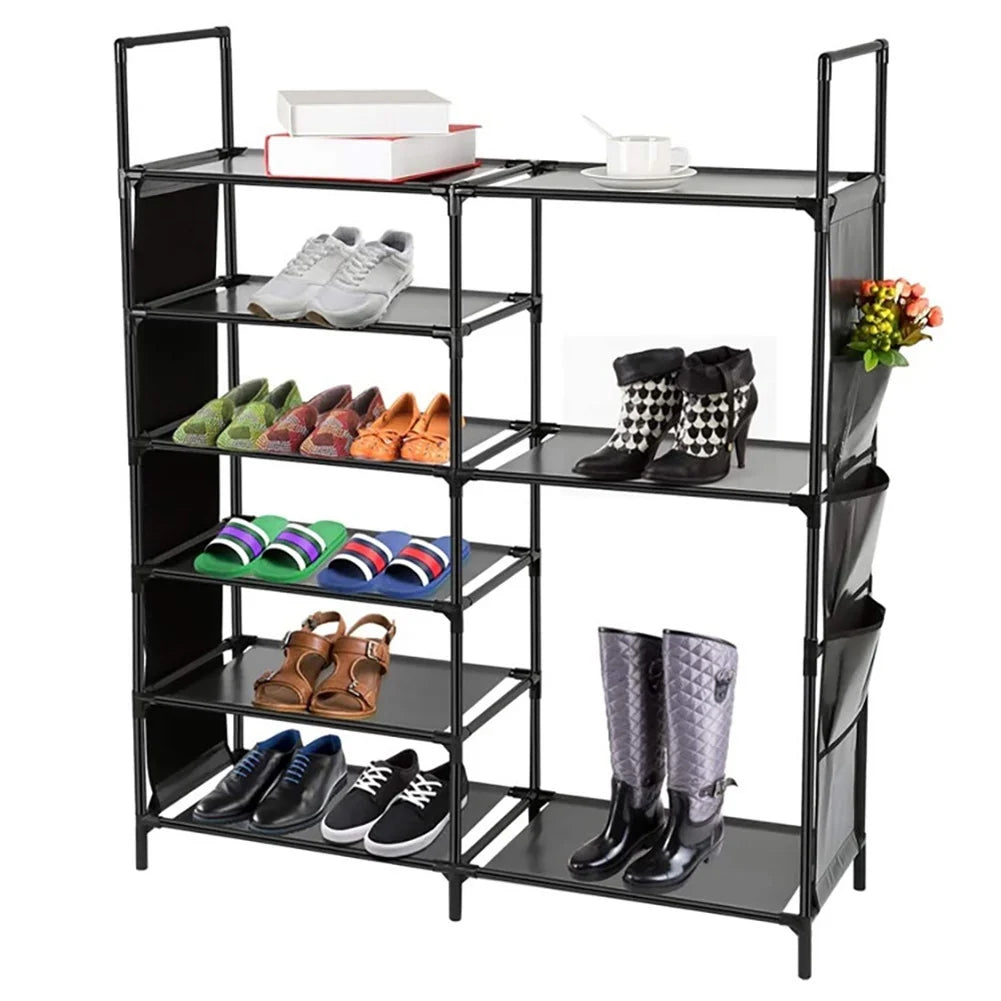 TECHVIDA Shoe Rack 6 Tier Shoe Shelf Shoe Storage, 35 Pairs Shoe Organizer for Entryway,Stackable Shoe Holder Shoe Stand
