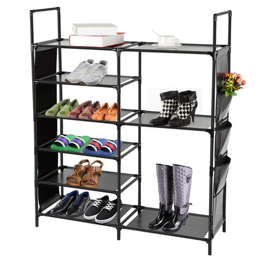 TECHVIDA Shoe Rack 6 Tier Shoe Shelf Shoe Storage, 35 Pairs Shoe Organizer for Entryway,Stackable Shoe Holder Shoe Stand