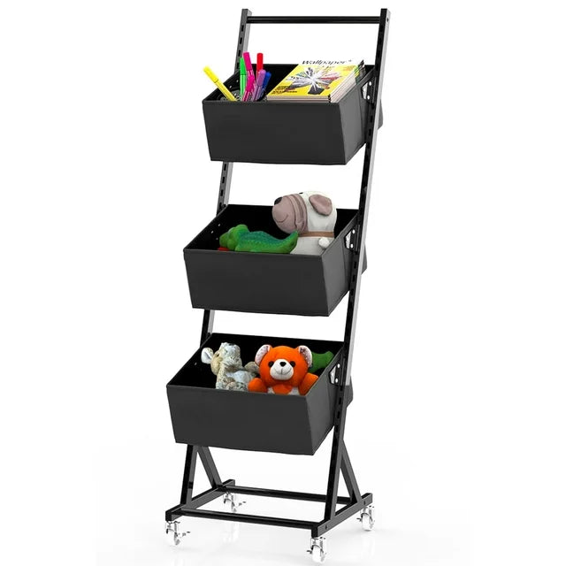 Techvida Laundry Sorters Laundry Hamper Metal Cart Adult Removable Storage Sorter Bags for Laundry Room Organization