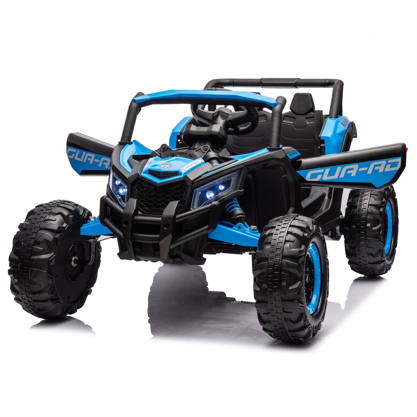 WUBEN 12V Ride on Car with Remote Control, Off-Road Ride On UTV with High-Low Speed Switch, Battery Powered Electric Vehicle for Kids with Music