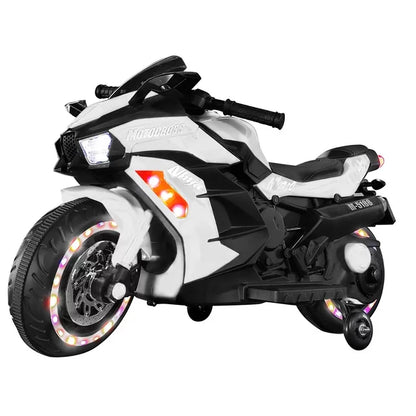 WUBEN 12v Kid Electric Bicycles Electric Motorcycle for Kid with Charger Ride on Motorcyle(White)