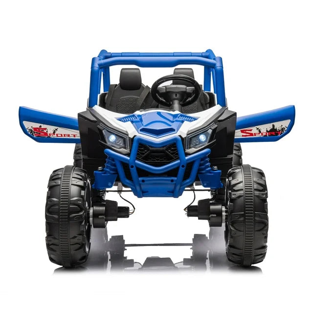 WUBEN 24V 2 Seater Kids UTV Ride on Truck Car with Remote Control,Electric Car for Child with Spring Suspension,Battery Powered Electric Vehicle With Light