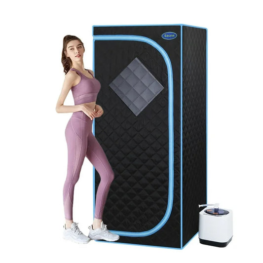 Weight Loss Sauna Tent Portable Full Body Steam Sauna Box Sauna Tent with Folding Chair Walking Sauna