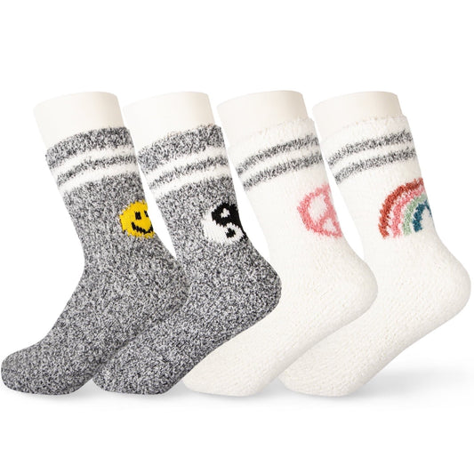 YOMYM Fuzzy Socks for Women Socks Sleep Winter Fluffy Socks