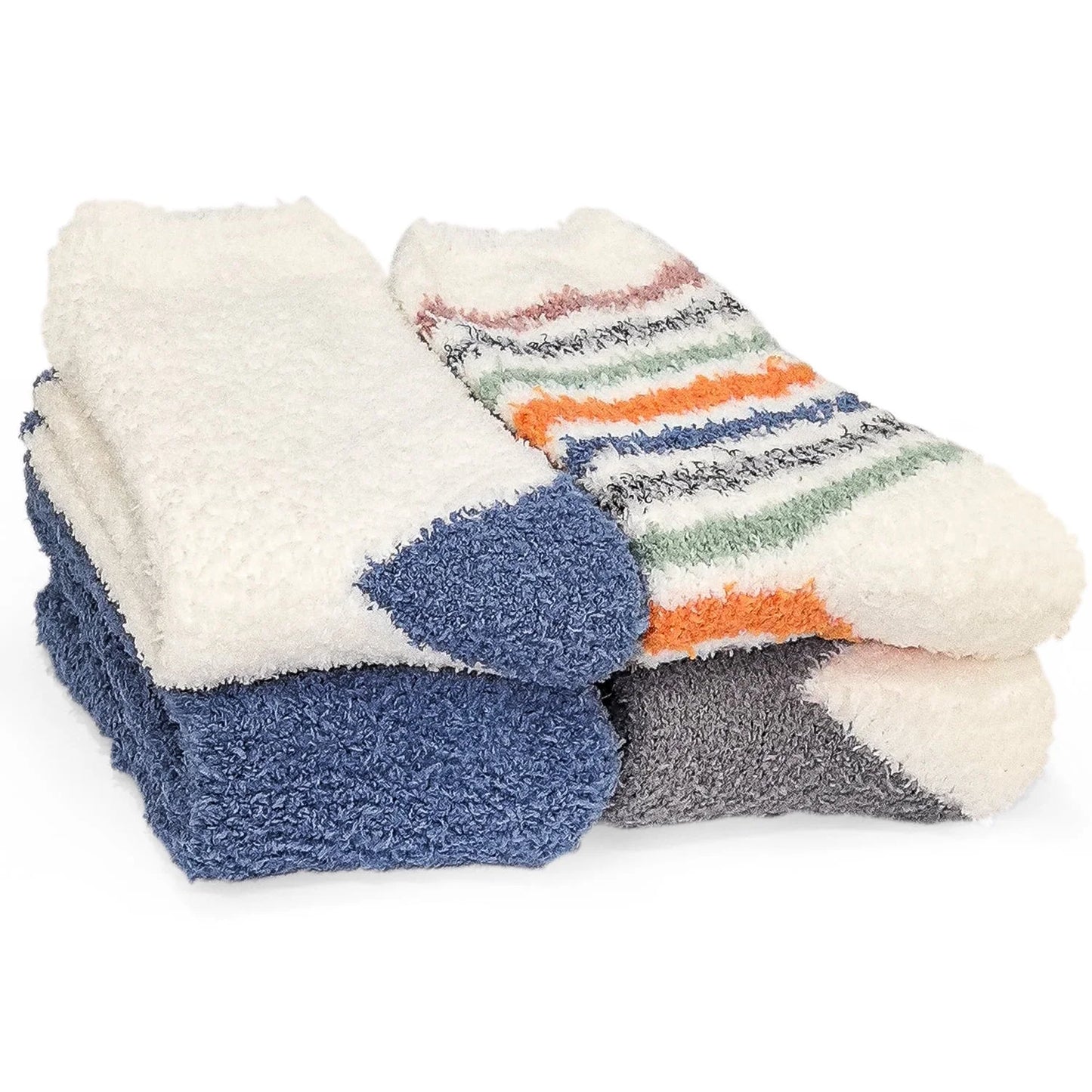 YOMYM Fuzzy Cozy for Womens Fluffy Cozy Winter Warm Fuzzy Crew Socks