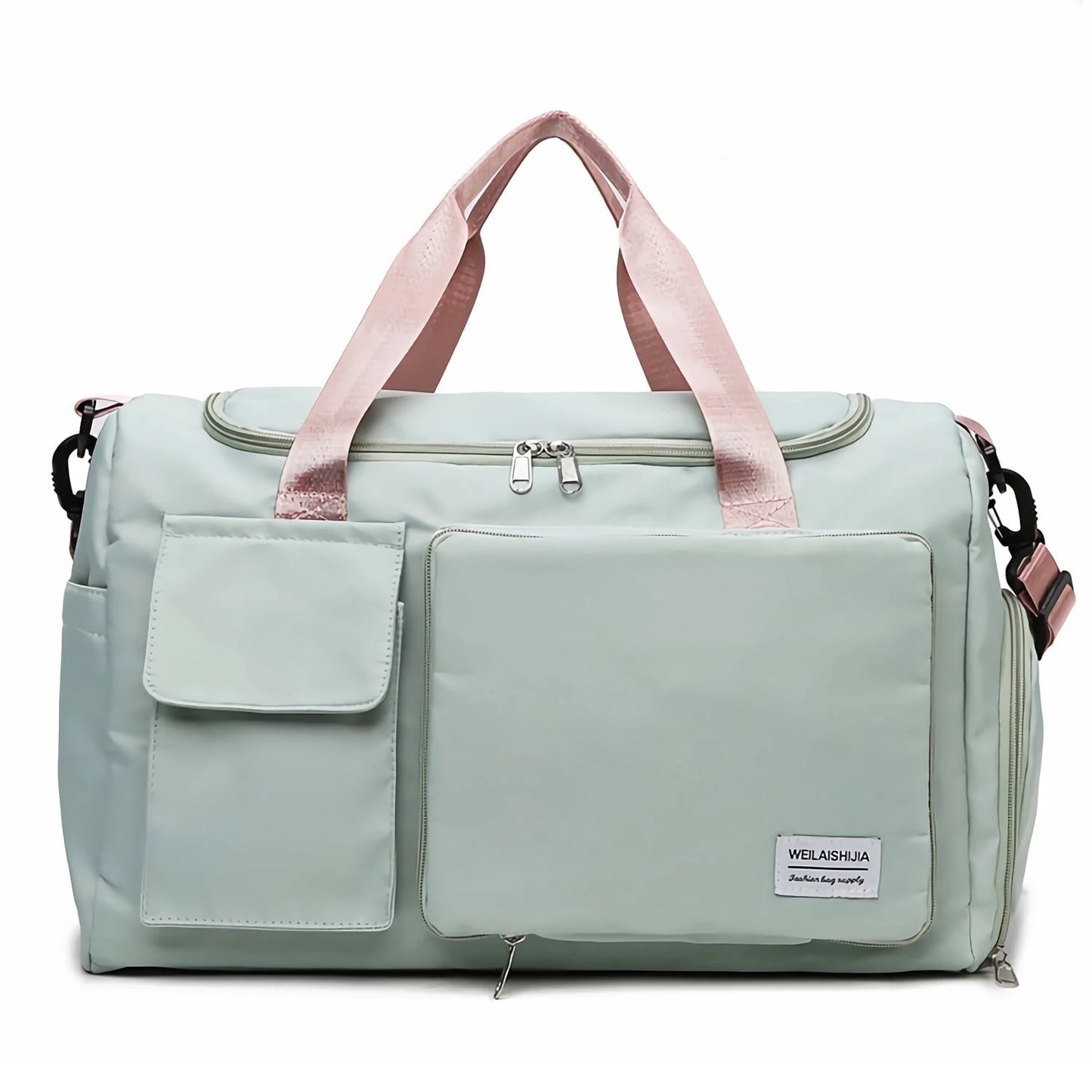 YOMYM Travel Duffle Bag Carry on Weekender Bag with Shoe Compartment Small Gym Bag for Women