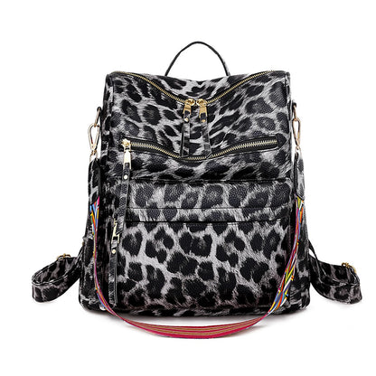 YOMYM Leather Backpack Purse for Women Fashion Multipurpose Design Satchel Handbags Shoulder Bag Travel bag