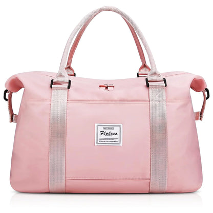 YOMYM Travel Duffel Bag Sports Tote Gym Bag Shoulder Weekender Overnight Bag for Women