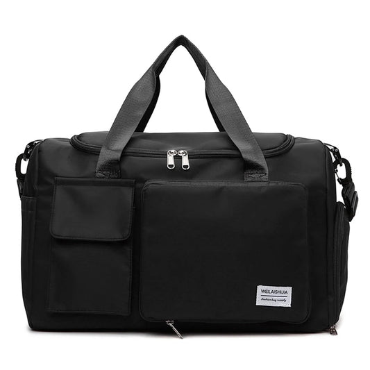 YOMYM Travel Duffel Tote Bag with Dry Wet Separation Pocket, Weekender Bag for Women and Men，Waterproof Bag with Shoe Compartment
