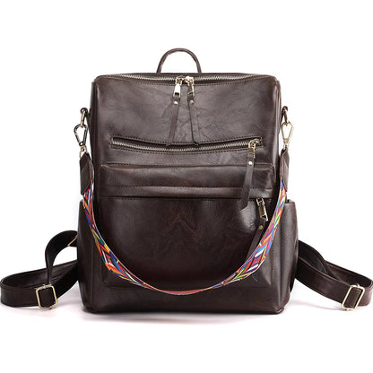 YOMYM Women Backpack Purse Fashion Travel Bag Multipurpose Designer Handbag Ladies Satchel PU Leather Shoulder Bags