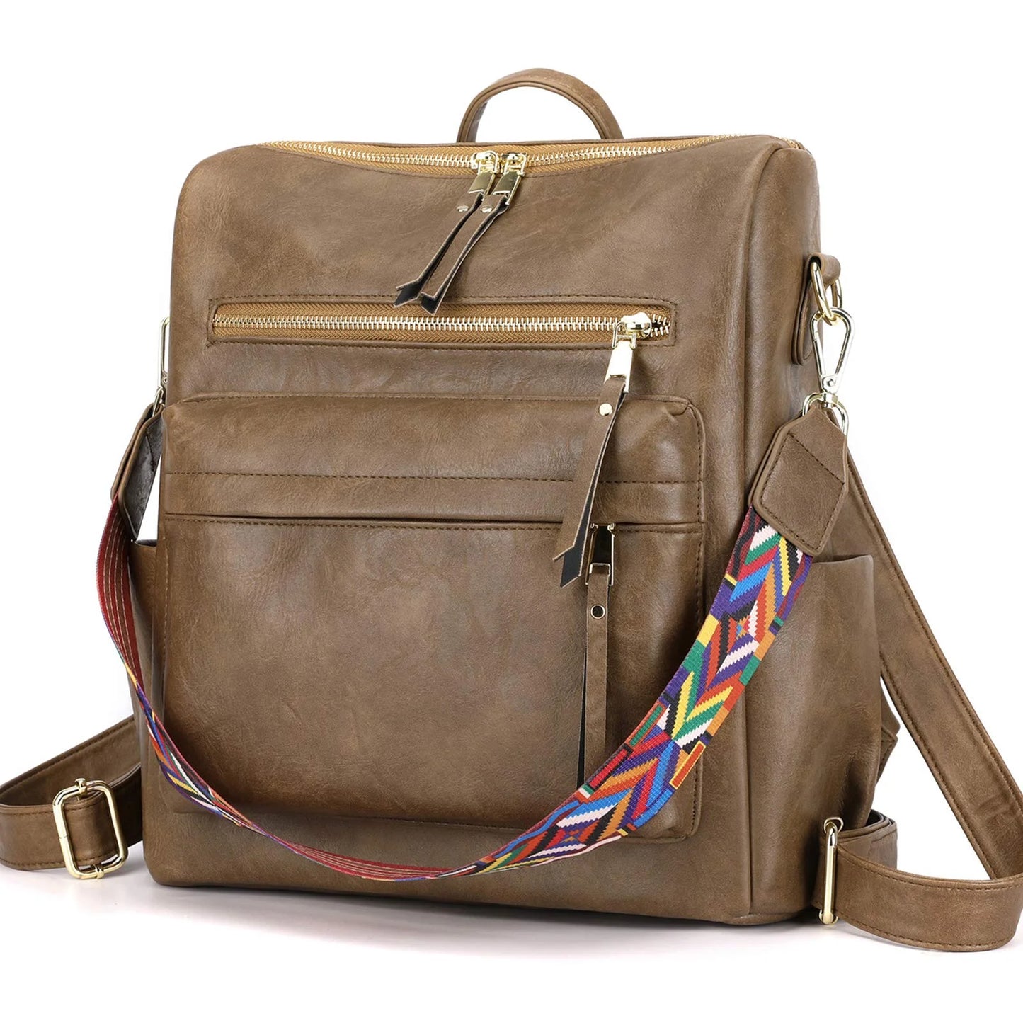 YOMYM Women's Fashion Backpack Purse Multipurpose Design Convertible Satchel Handbags Shoulder Bag School bag
