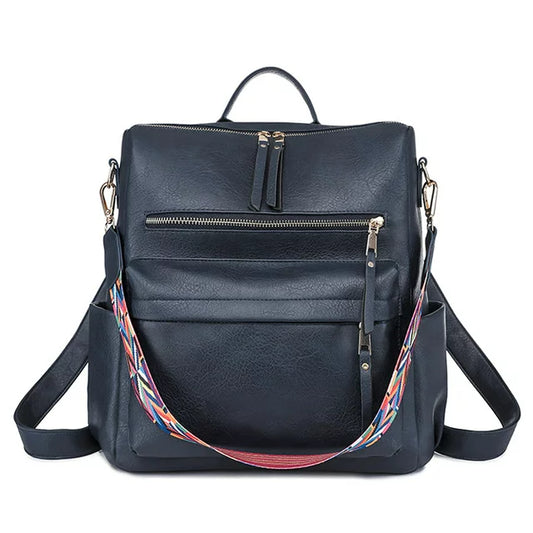 YOMYM Women's Fashion Backpack Purses Multipurpose Design Handbags and Shoulder Bag Leather Women Backpack Travel Bag