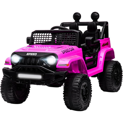 ZOGYMOZ 12V Battery Powered Ride On Car, Electric Car for Kids with 3 Speeds Adjustable Equipped with Music, Parent Remote Control, Spring Suspension, AUX Port Gifts for Kids 3+