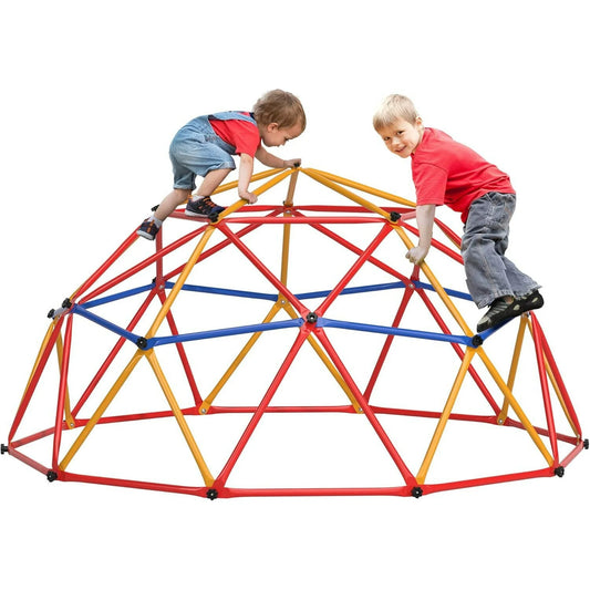 ZOGYMOZ Climbing Dome, Outdoor Climbing Toys for Kids, Jungle Gym for Kids Ages 4-8, 7 FT Play Structure for Playground Climbers, Steel Frame Climbing Structures, 500lbs Capacity