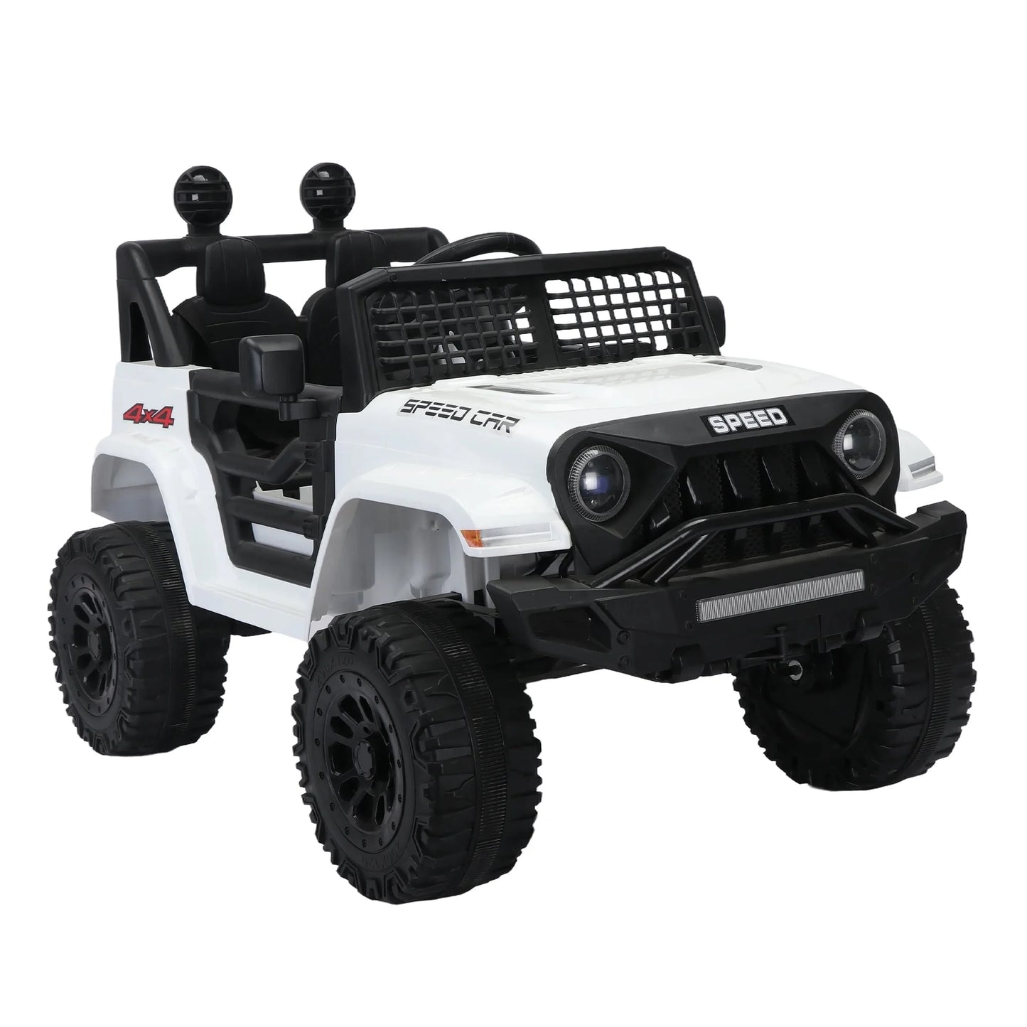 ZOGYMOZ Electric Ride on Car for Kids, 12V Battery Powered Car w/Parent Remote Control, Music, Windshield, Spring Suspension, 3 Speeds, Gift for Boys & Girls