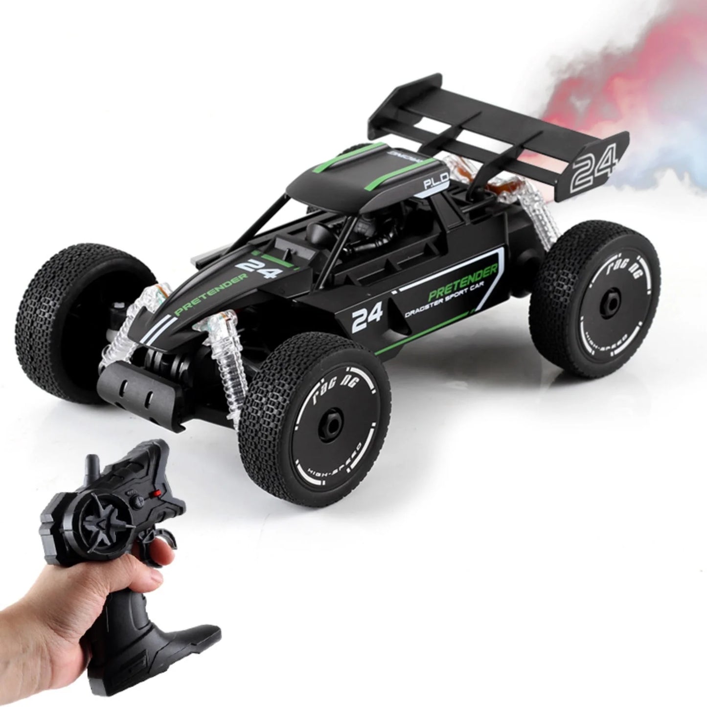 ZOGYMOZ Remote Control Car, 1:18 High Speed RC Cars for Kids, 20+ km/h Toys for Boys, RC Drift Car for Boys Toys Ages 5 to 7, Black