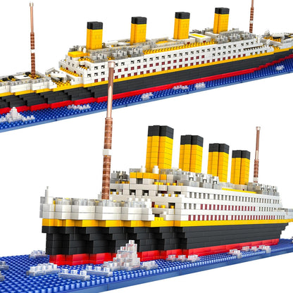 ZOGYMOZ Titanic Micro Mini Building Blocks Set, 1912Pcs Ship Model Building Bricks, 3D Puzzle Sets DIY Educational Toys Gift for Adults and Kids