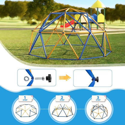ZOGYMOZ Climbing Dome for Kids 8-12, 10 FT Outdoor Jungle Gym for Kids Ages 4-8, Climbing Toys Play Equipment Backyard, Durable Play Structure 500 Lbs. Capacity