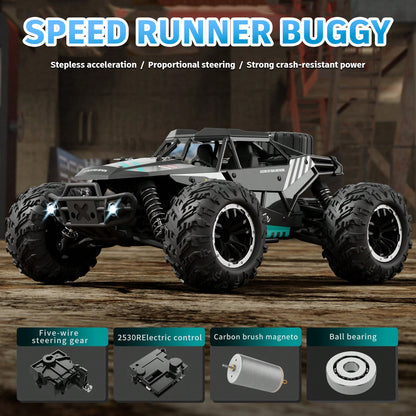 HNH 1:16 RC Monster Trucks for Kids and Adults, 70Km/H High Speed Remote Control Truck,All Terrains RC Truck (2 Battery)