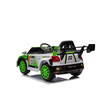 12V Kids Ride on Car Kids Electric Vehicle Toy, Battery Powered Toy Car w/Remote Control, 2 Speed, Bluetooth, LED Light, Ride On Race Toy, Green