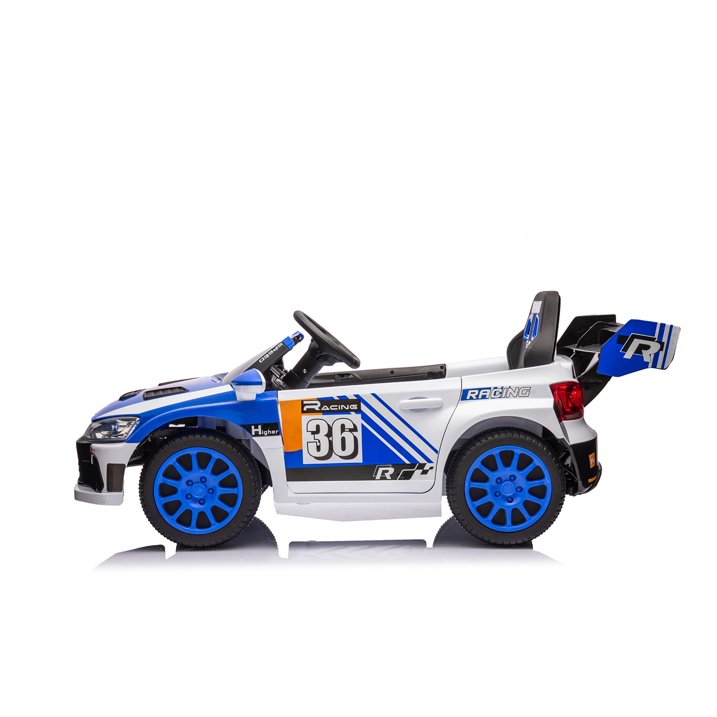 12V Kids Ride on Car Kids Electric Vehicle Toy, Battery Powered Toy Car w/Remote Control, 2 Speed, Bluetooth, LED Light, Ride On Race Toy, Blue