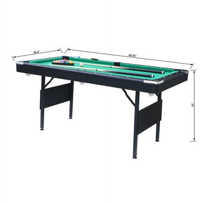 Cheelom 5.5Ft Folding Pool Table 3 in 1 Billiard Table Table Tennis Multifunctional Billiard Table Indoor Game Talbe,Table Games Family Movemen